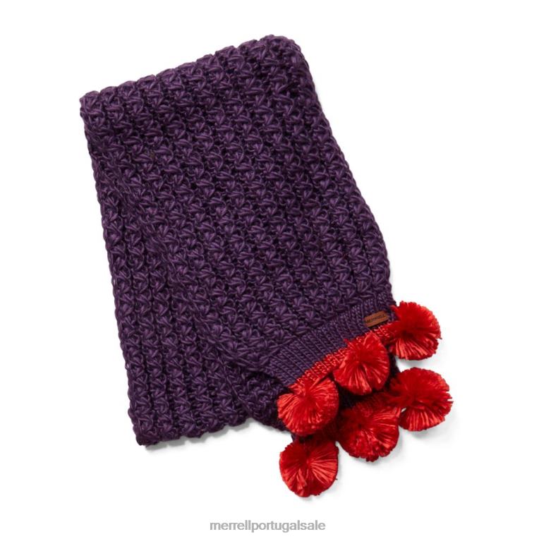 cachecol com pompom trailhead (jaf26279-620) Merrell unissex 4820N562 Borgonha/lava acessórios