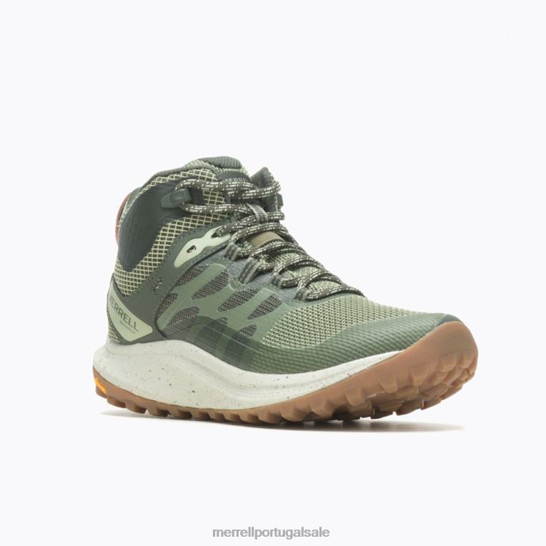 antora 3 mid impermeável (j067584) Merrell unissex 4820N1083 líquen sapato