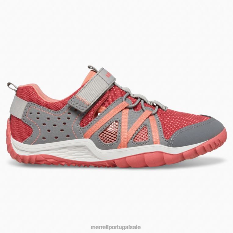 luva hidro (mk166749k) Merrell unissex 4820N1422 cinza/coral sapato