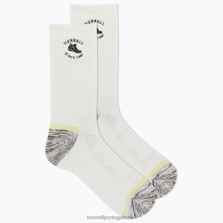 meia de caminhada moab (jsf26892-100) Merrell unissex 4820N297 branco acessórios
