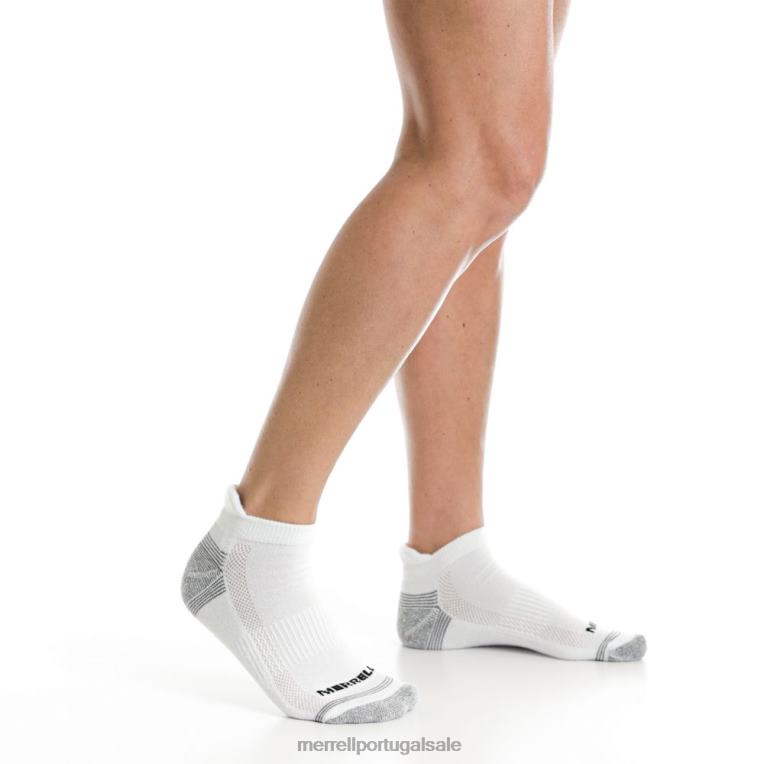 pacote com 3 meias recicladas de corte baixo (jsf25059-041) Merrell unissex 4820N360 bunda urze cinza acessórios